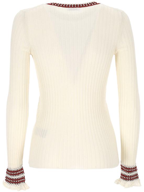 25FW 엠알지 스웨터 0101 0707 BIANCO COGNAC CILIEGIA NERO - MRZ