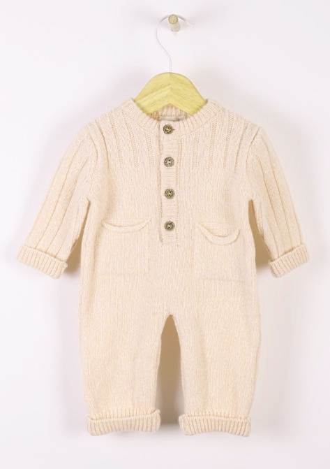 25FW [키즈] 워더블 오버롤 I25 04346A 22 Cru mouline