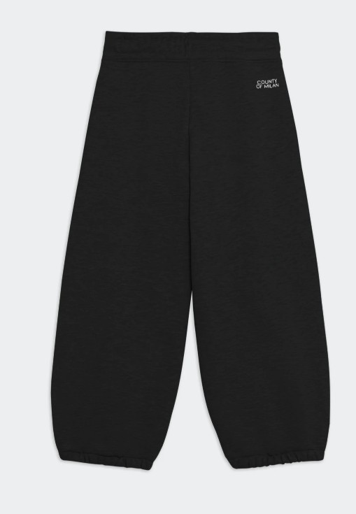 25FW [키즈] 컨트리 오브 밀란 트레이닝/조거 팬츠 F5CMJGFP086 110 Nero black - COUNTY OF MILAN