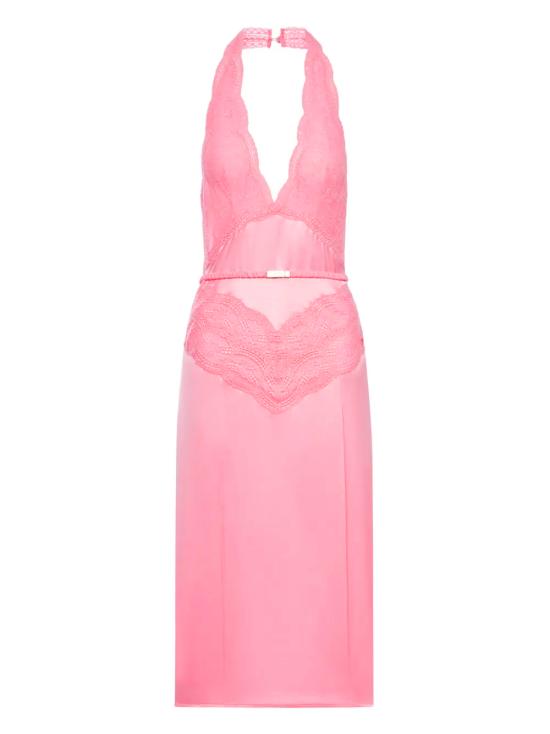 25FW 구찌 실크 새틴 드레스 839410 XUAM65426 POWDER BLUSHY