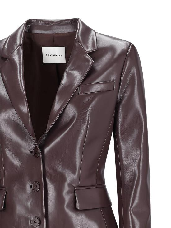 25FW 안다마네 수트 자켓 T183060A TNP152375 Cabernet - ANDAMANE