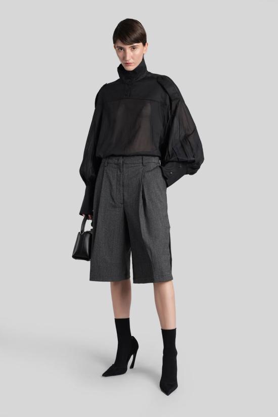 25FW 더 레이티스트 블라우스 432118 TLW04001T0172ABTP Black - THE LATEST