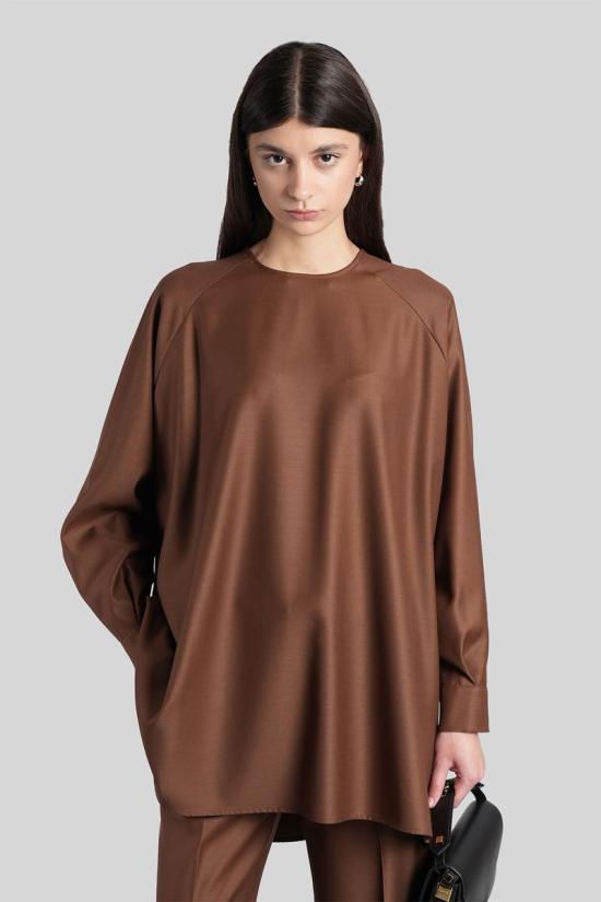 25FW 지안루카카페놀로 블라우스 431372 25IT611500 BROWN