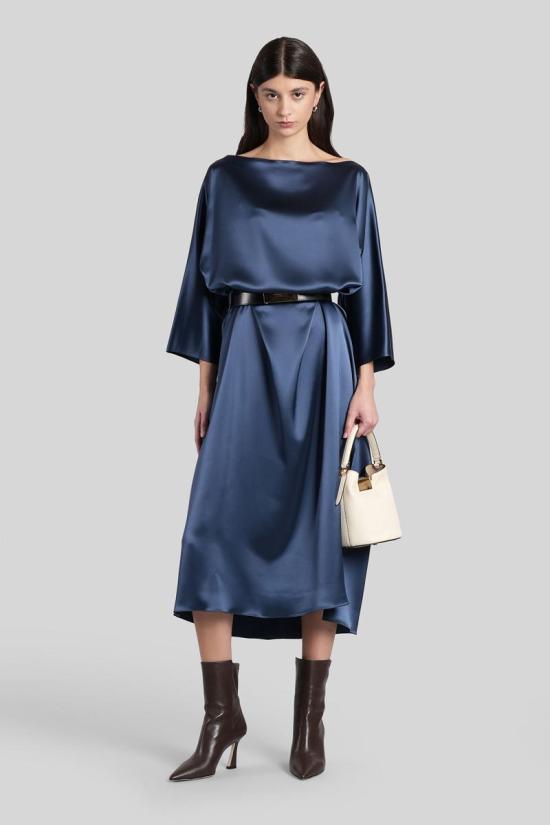 25FW 지안루카카페놀로 롱 원피스 431362 25IAL416600S BLUE - GIANLUCA CAPANNOLO