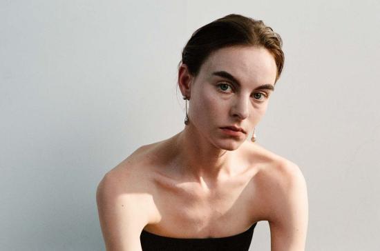  에이비오에이비 이어링 아보압 드립 롱  스털링 실버 + 그레이 아게이트 - ABOAB