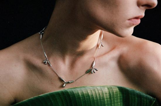  에이비오에이비 목걸이/팬던트 아보압 새싹 목걸이 스털링 실버