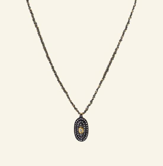  마리 로르 샤모렐 목걸이/팬던트 MLC 산화 루테늄 메달리온 목걸이