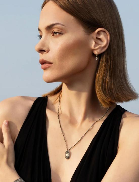  마리 로르 샤모렐 목걸이/팬던트 MLC 산화 루테늄 메달리온 목걸이 - MARIE LAURE CHAMOREL