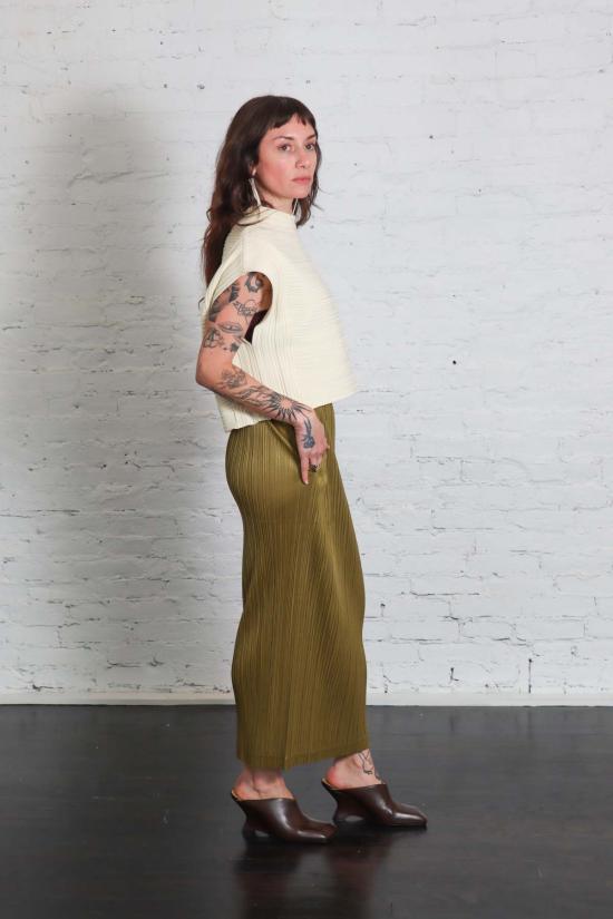  플리츠플리즈 롱 스커트 이세이 미야케 플리츠 플리즈 루프 바텀 - PLEATS PLEASE