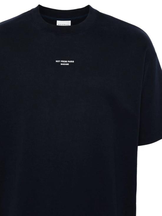 25FW 드롤드무슈 반팔 티셔츠 PERMTS202CO002 NY Blue - DROLE DE MONSIEUR