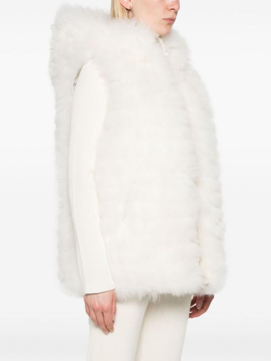 25FW 이브살로몬 베스트 26W25WKG60069 K05XA1058 White - YVES SALOMON