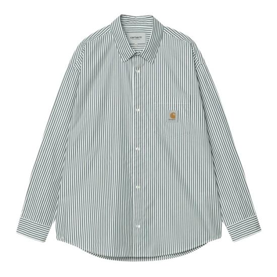 26SS 칼하트 긴팔 셔츠 I035952 3NWXX DALDRY STRIPE OFFICE BLUE WAX