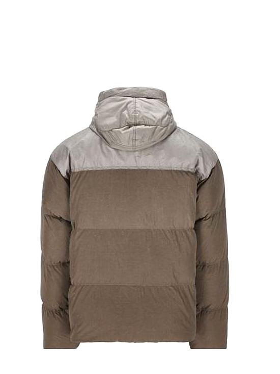 24FW 씨피 컴퍼니 에코 크롬-R 믹스드 고글 다운 자켓 17CMOW032A006369M Verde Green - C.P. COMPANY