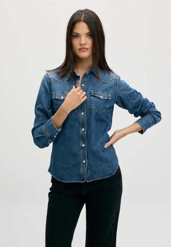  에티카 데님 셔츠 웨스턴 셔츠