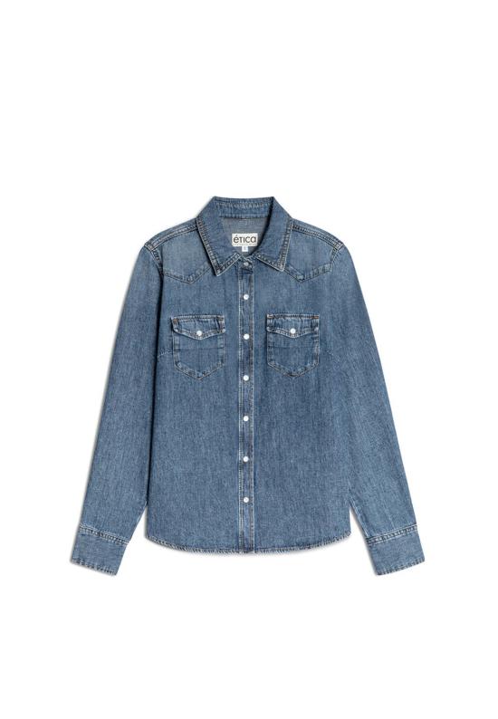  에티카 데님 셔츠 웨스턴 셔츠 - ETICA