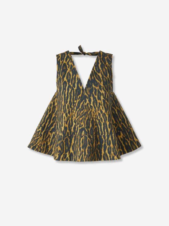 26SS 가니 민소매 티셔츠 A1040087 894Khaki Multicolor