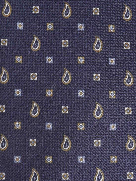 25FW 브리오니 넥타이 O61D00OD421 4025MIDNIGHT BLUE BROWN Multicolor - BRIONI