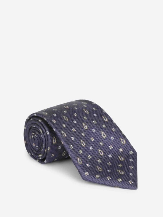 25FW 브리오니 넥타이 O61D00OD421 4025MIDNIGHT BLUE BROWN Multicolor - BRIONI