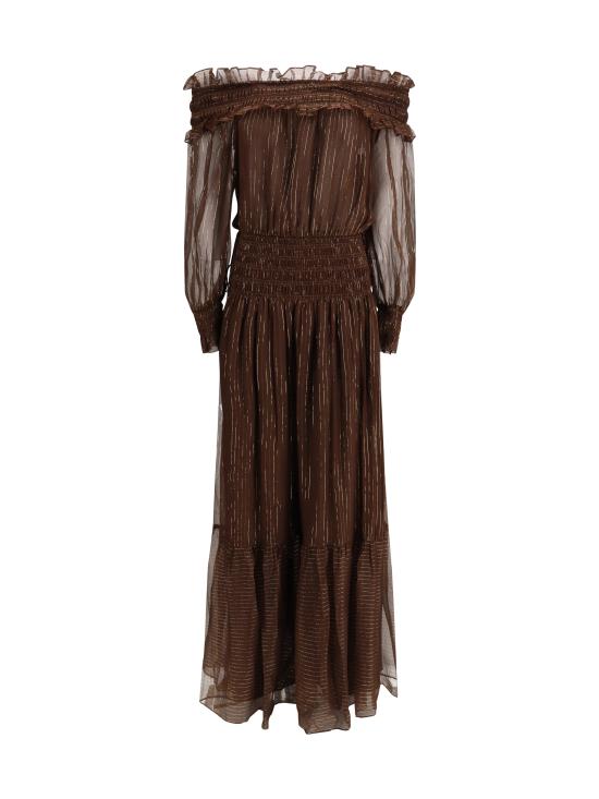 26SS 셀프 포트레이트 롱 원피스 RS26156XABR BROWN