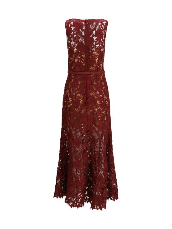 26SS 셀프 포트레이트 롱 원피스 RS26167MABU BURGUNDY BORDEAUX - SELF PORTRAIT