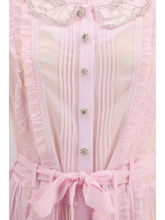 26SS 셀프 포트레이트 롱 원피스 RS26034MP PINK - SELF PORTRAIT