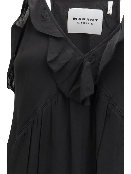 26SS 이자벨마랑에뚜왈 롱 원피스 RO1003FBB3J04E 01BK BLACK - ISABEL MARANT ETOILE