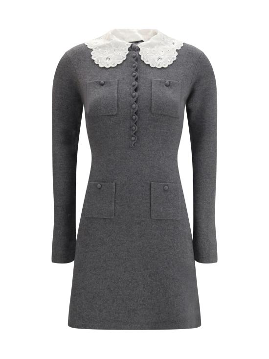 26SS 셀프 포트레이트 숏 원피스 RS26106SGR GREY