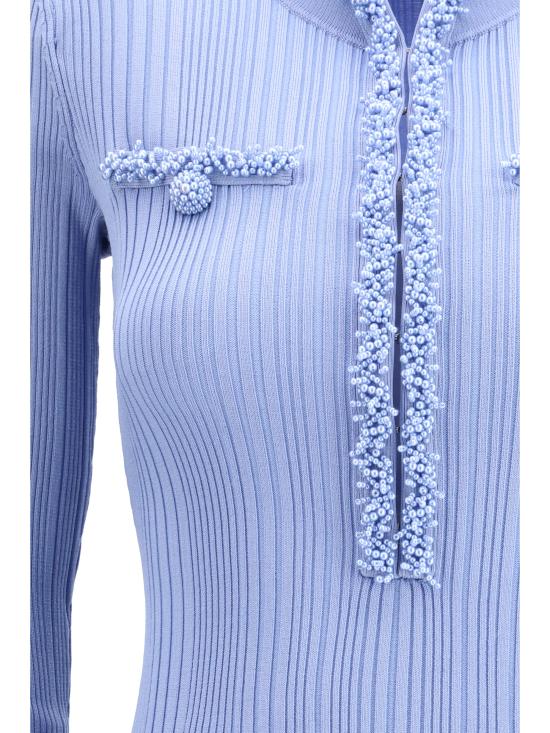 26SS 셀프 포트레이트 미디 원피스 RS26555SBL BLUE LIGHT BLUE - SELF PORTRAIT