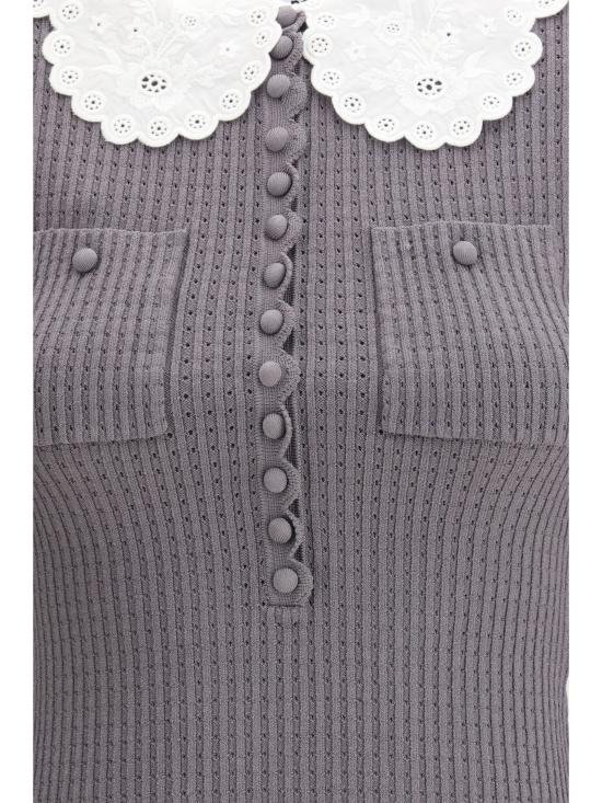 26SS 셀프 포트레이트 스웨터 RS26106TAGR GREY - SELF PORTRAIT