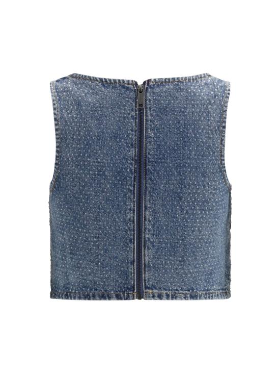 26SS 셀프 포트레이트 반팔 티셔츠 RS26826TBL BLUE - SELF PORTRAIT