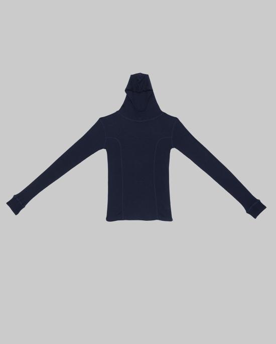 25FW 베이스레인지 후드 티셔츠 TTHHWRWI25 MURANO NAVY DOM