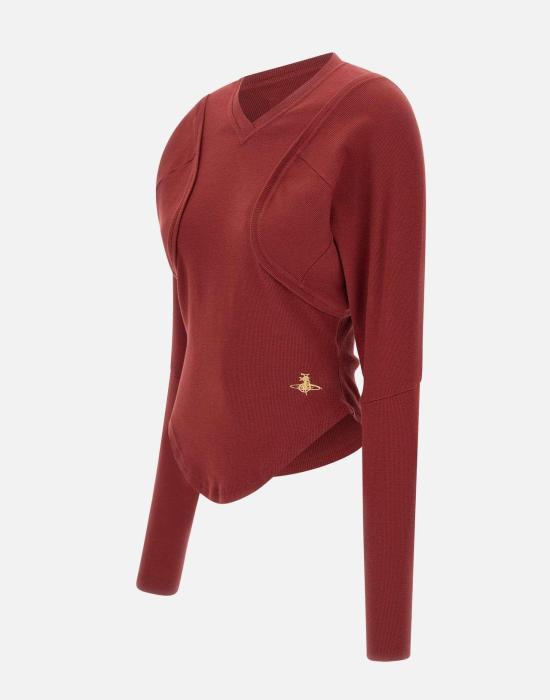  비비안웨스트우드 긴팔 티셔츠 3G010045 J009C F407 MULTICOLOR DOM - VIVIENNE WESTWOOD