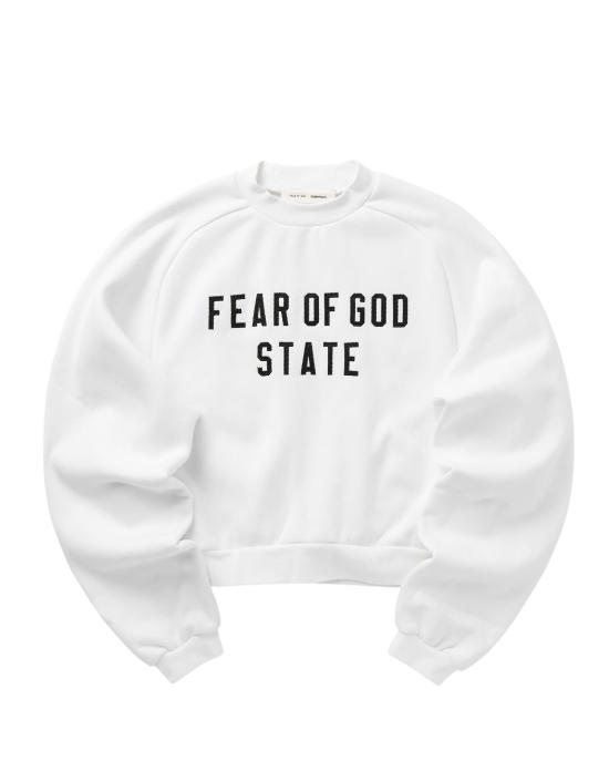  피어오브갓 플리스 집업 후디 192SP257834FW BRIGHT WHITE DOM