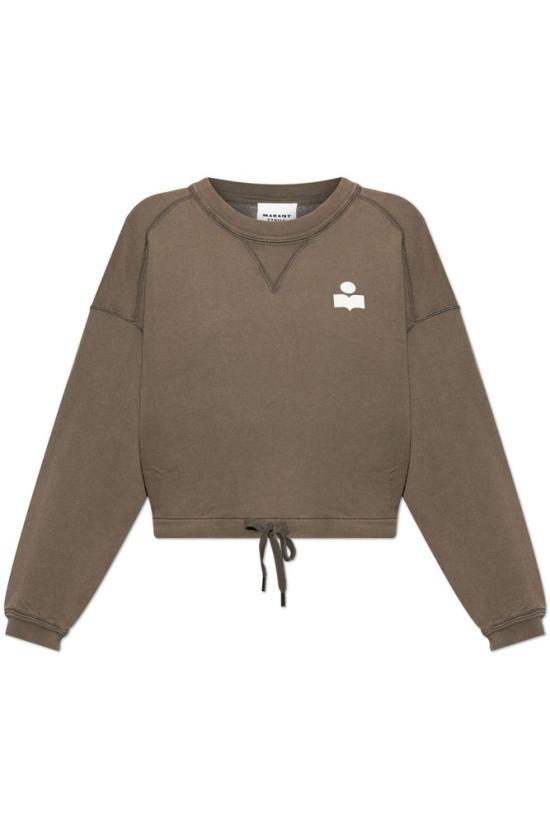 25FW 이자벨마랑 MARGO 마고 로고 스웨트셔츠 SW0005FAC3M07EDBEC DARK BRONZE ECRU DOM