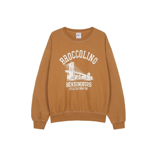 25FW 와일드 동키 긴팔 티셔츠 BROCCOLINO DYED MUSTARD DOM