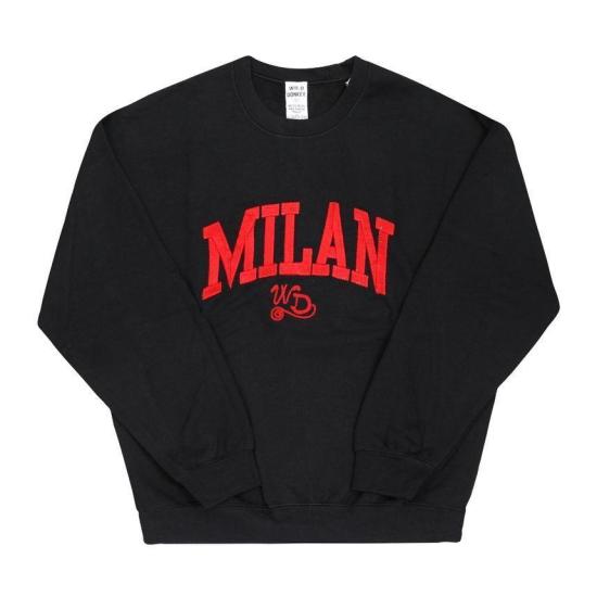  와일드 동키 긴팔 티셔츠 MILAN BLACK DOM