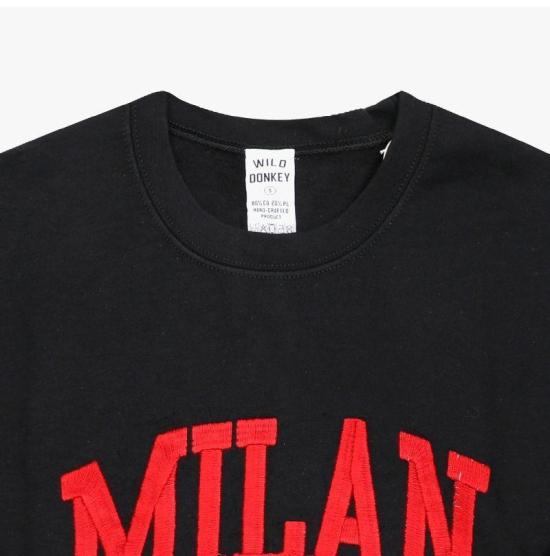  와일드 동키 긴팔 티셔츠 MILAN BLACK DOM - WILD DONKEY