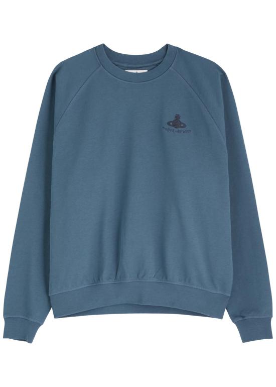 25SS 비비안웨스트우드 긴팔 티셔츠 3I010004J006OK419 DARK DENIM DOM