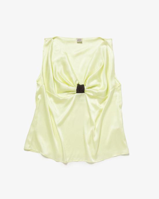  베이스레인지 민소매 티셔츠 TOSESSSU25 LIME GREEN DOM