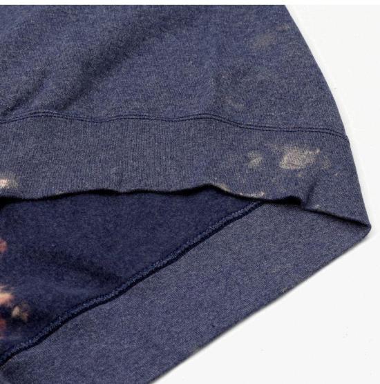 25SS 와일드 동키 긴팔 티셔츠 MIT BLEACHED HEATHER BLUE DOM - WILD DONKEY