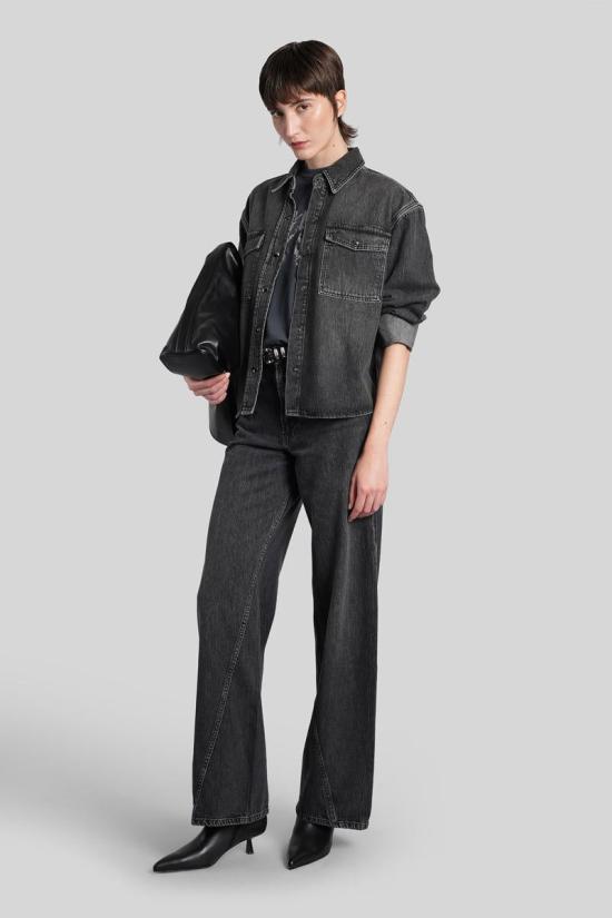 25FW 애니빙 데님 팬츠 431499 A 06 11246 Black - ANINE BING