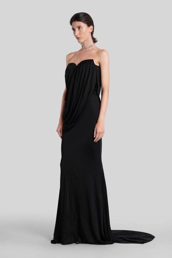 25FW 쥬세페 디 모라비토 롱 원피스 425919 05FWDR50705315 Black - GIUSEPPE DI MORABITO