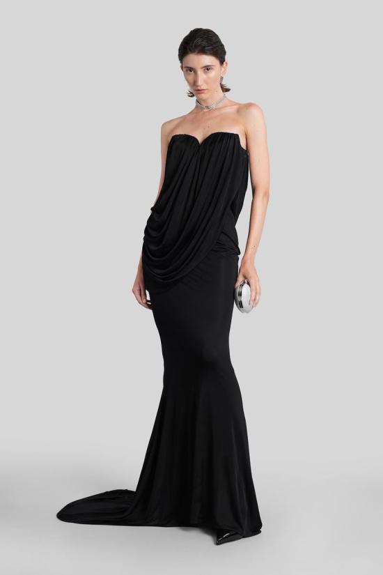 25FW 쥬세페 디 모라비토 롱 원피스 425919 05FWDR50705315 Black - GIUSEPPE DI MORABITO