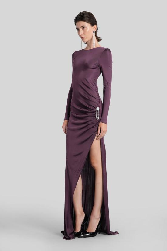 25FW 쥬세페 디 모라비토 롱 원피스 426612 05FWDR505X05315 Purple - GIUSEPPE DI MORABITO