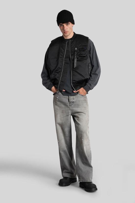 25FW 하이쿠레 데님 팬츠 426005 HEM03257DF118 Black - HAIKURE