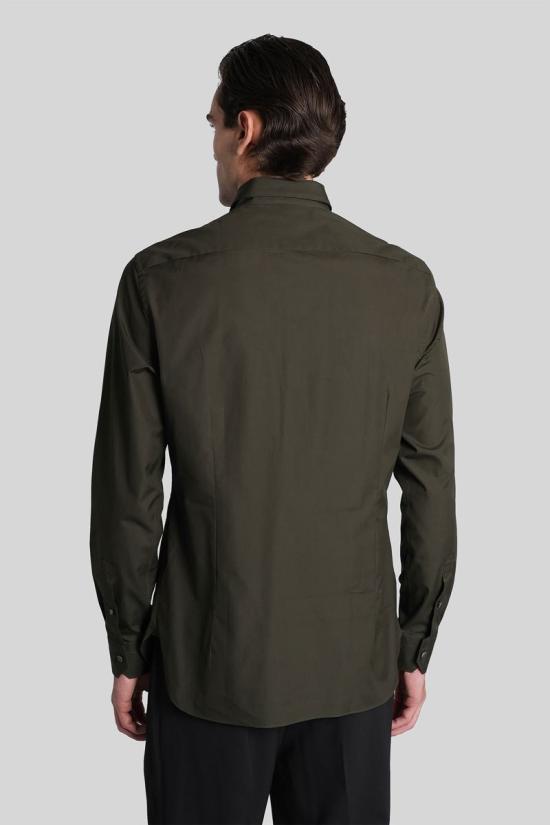 25FW 에르메네질도제냐 긴팔 셔츠 430313 201065A2 9YC0CA GREEN - ERMENEGILDO ZEGNA