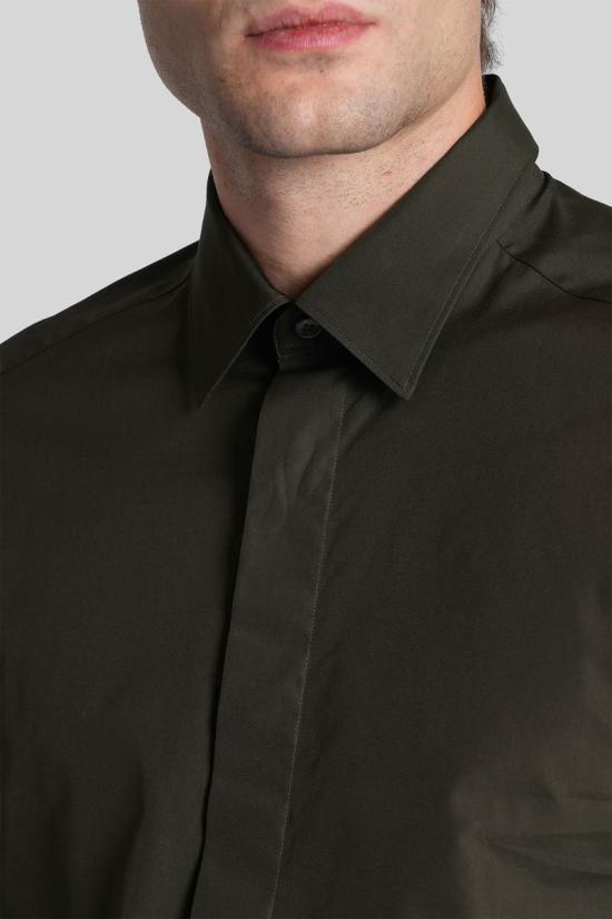 25FW 에르메네질도제냐 긴팔 셔츠 430313 201065A2 9YC0CA GREEN - ERMENEGILDO ZEGNA