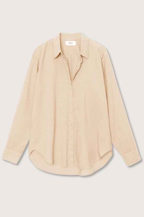  시레나 셔츠 보 셔츠 양피지