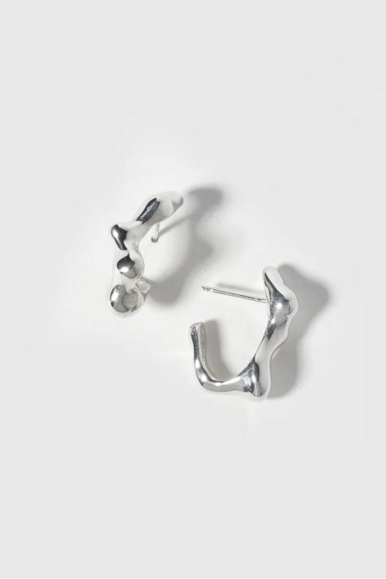  패리스 이어링 스털링 실버 파리스 스몰 시프 후프 - FARIS