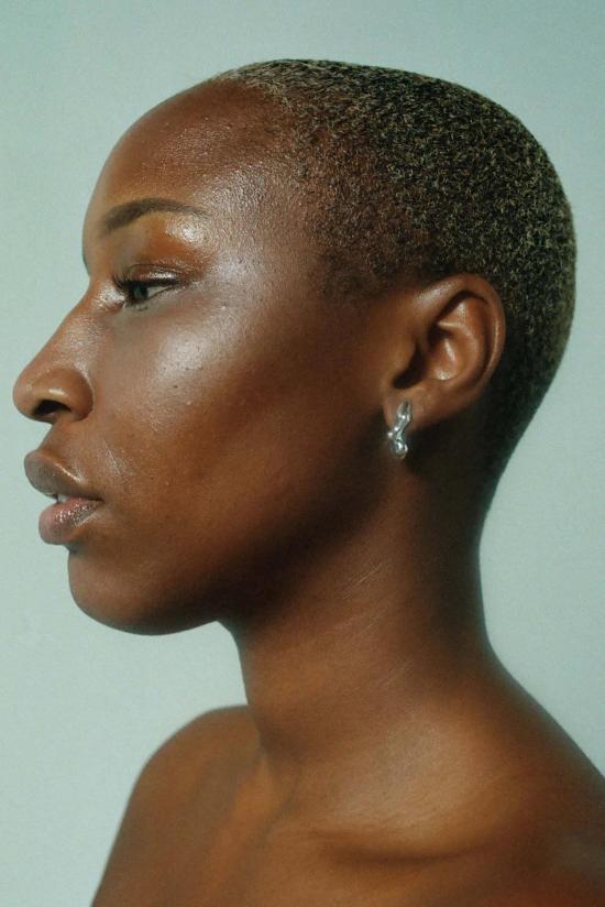  패리스 이어링 스털링 실버 파리스 스몰 시프 후프 - FARIS